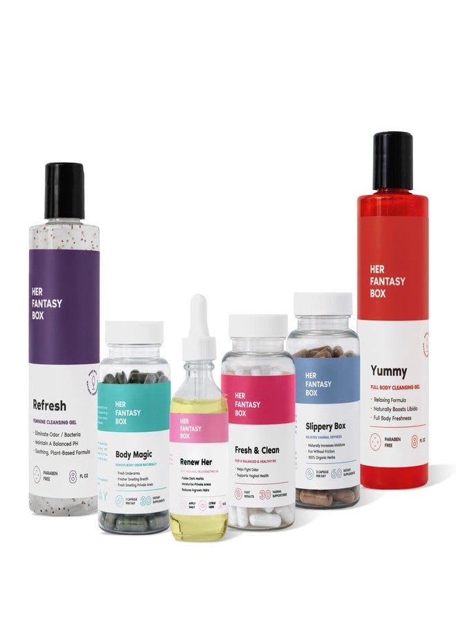 Her Fantasy Box | The Balance Bundle: Complete Feminine Hygiene Self-Care Products for Freshness & Comfort - Image 1